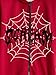 SHENHE Men's Zip Up Graphic Spiderweb Print Long Sleeve Goth Hoodie Sweatshirt Jacket Red S