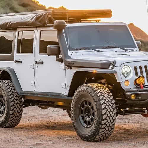 Estribos para Jeep Wrangler JK 2007-2018 Negro Acero miniatura 5