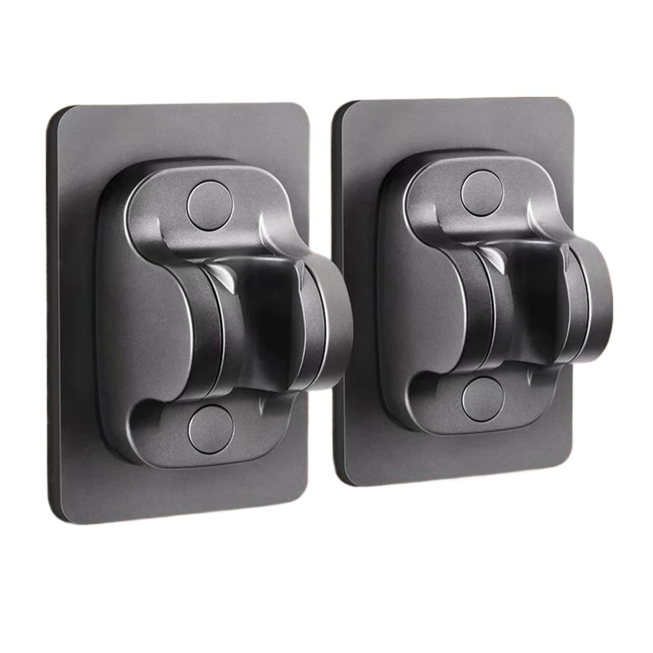 1pcs Wall Mount Adjustable Shower Head Holder(2pcs-Grey)
