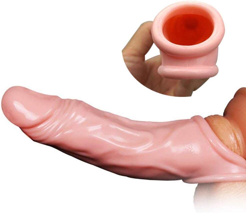 LEYABA Membrum Case Cover Overstriking Intrest Stick Wand Fun Rod Sleeve, Penis Extender and Enlarge