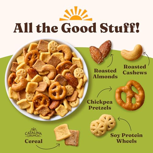 Image of Catalina Crunch Protein Snack Mix, Parmesan Garlic, 5.25 oz Bag (Pack of 3)