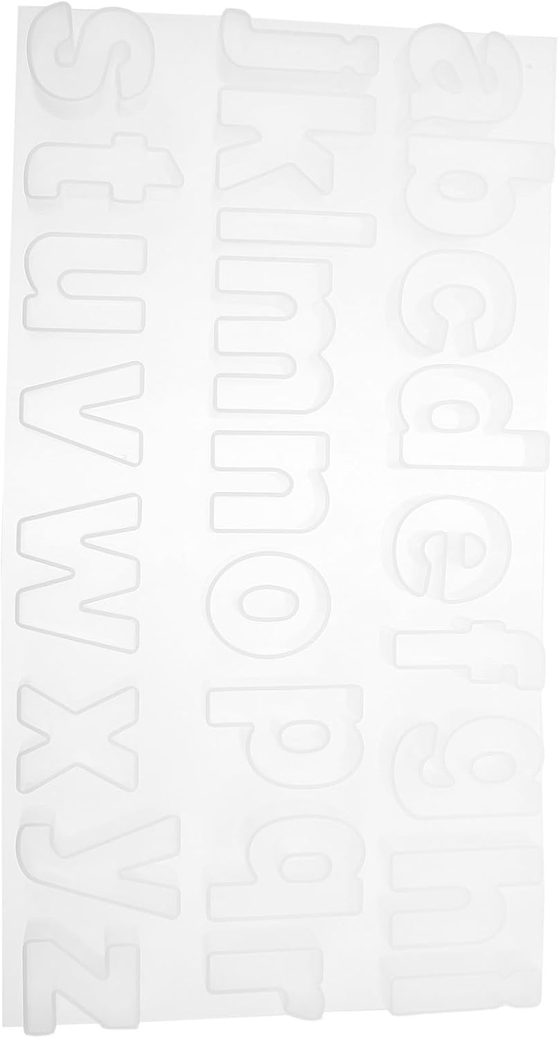 Silicone Lowercase Alphabet Mold and Pendants DIY Jewelry Charms