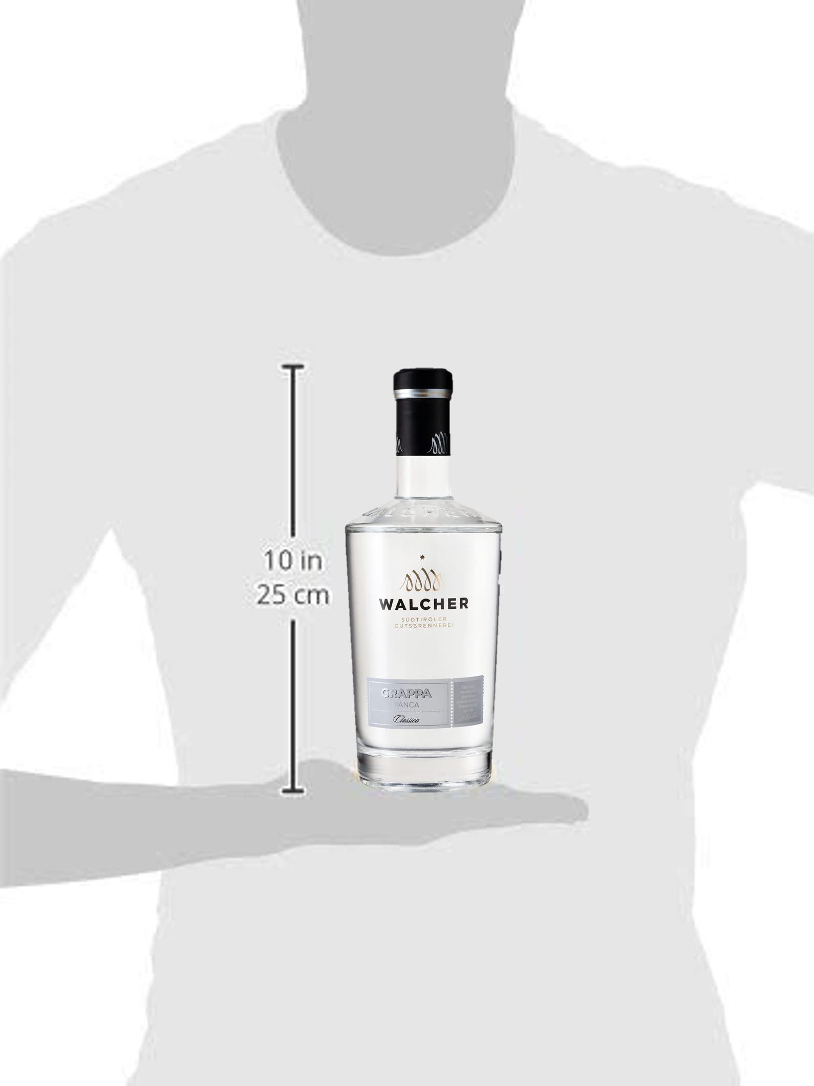 Walcher Grappa Bianca – Harmonisch, milde Grappa aus Südtirol (1 x 0,7 l)