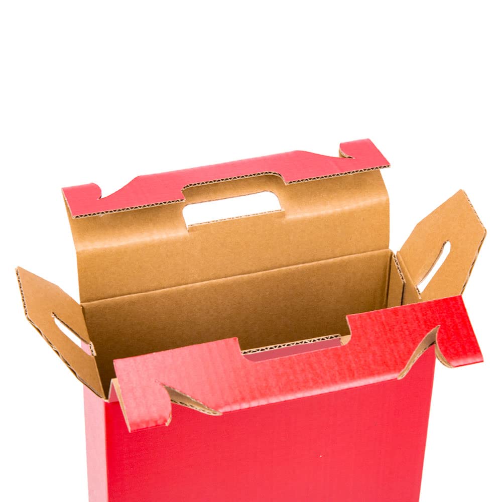 ONLY BOXES Lot De 10 Boîtes En Carton Pour 3 Bouteilles De Vin, Cava