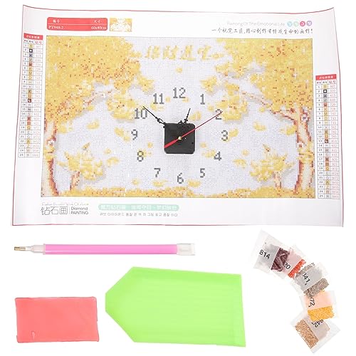 Art de forage pour décoration murale TEHAUX horloge acrylique