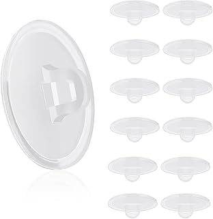 Prasacco Lot de 50 crochets de plafond auto-adhésifs robustes en plastique transparent sans perçage pour décoration de salon, 22 mm