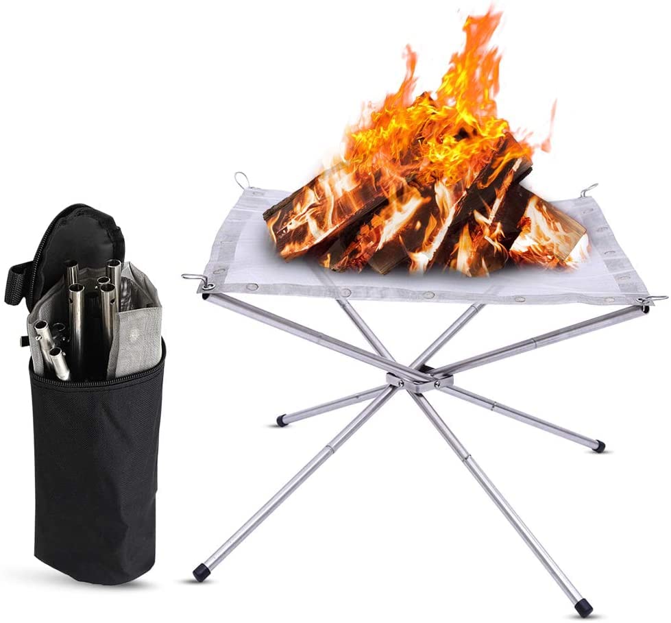 Hoguera Exterior Jardin Teamson Home Jardín, Brasero De Leña Grande,  Hoguera Para Leña Al Aire Libre Meubles De Exterior Chimenea De Metal  Calentador De Hoguera Quemador De Brasero Exterior, image size:979x909