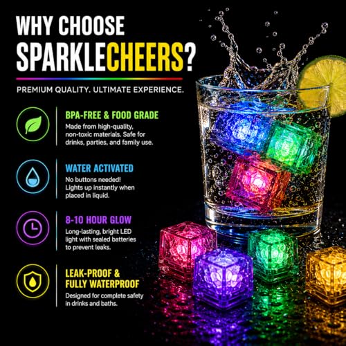 Cubos de Hielo LED Multicolor 12 Unidades miniatura 2