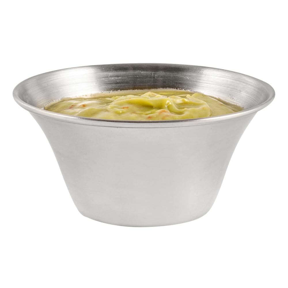 Kubek na przyprawy ze stali nierdzewnej, ramekin, kubek na sos - okrągły - 15 ml - pudełko 10 ct - akcesoria restauracyjne