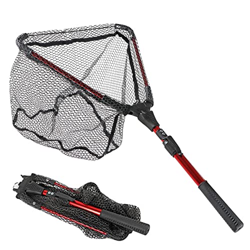Fishing Net,Pond Net,Heavy Duty Koi Pan Net 16 Inch Diameter Net Head with 3 Foot Pole, Designed for Koi Water Garden Pond Professionals, Koi Carp Ornamental Fish Handling Net. (2)