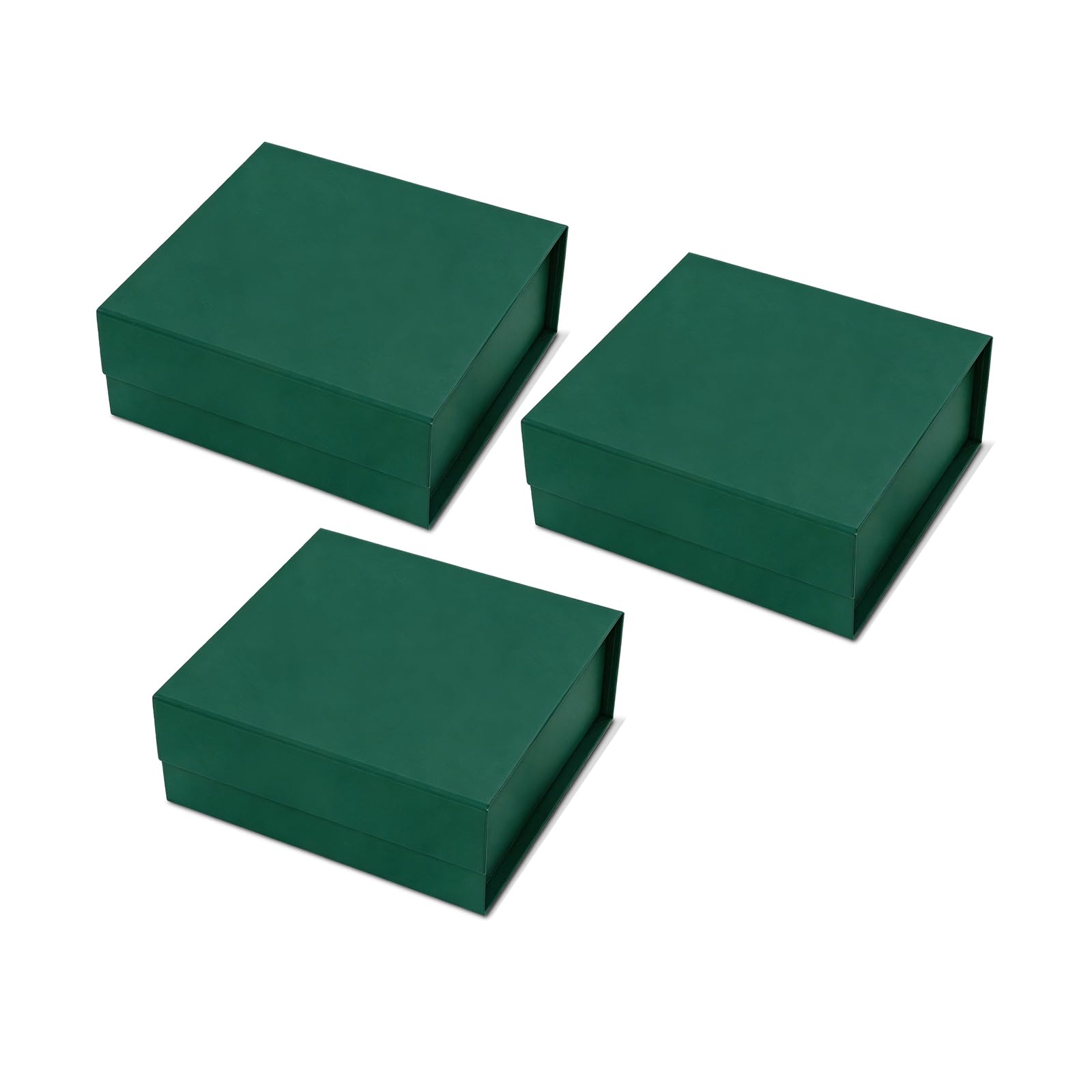 CHARMGIFTBOX 18 x 17 x 8 cm Green Gift Boxes with Lids, Magnetic Green Gift Box with Card, Small Collapsible Boxes for Birthday Party Bridesmaid Christmas Presents — image 1