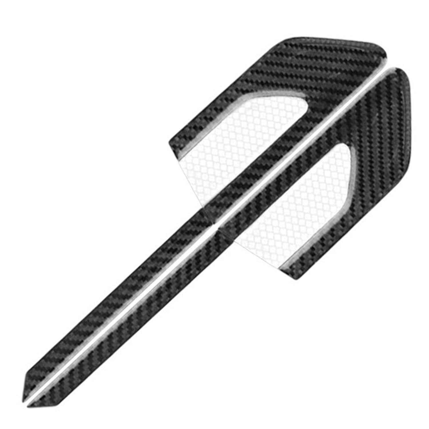 Allure Auto® (Black White) Car Side High Intensity Reflective Bumper Fender Safety Warning Sticker Night Visibility Compatible with Kea Snet