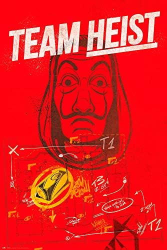 Official Money Heist Poster - 35.8 x 24.2 inches / 91 x 61.5 cm - Shipped Rolled Up - Cool Posters - Art Poster - Posters & Prints - Wall Posters image 2