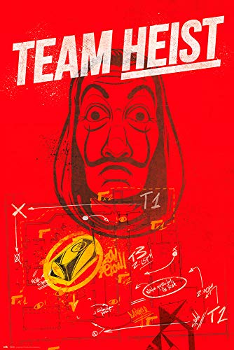 Póster la casa de papel 61x91,5cm - Lamina decorativa la casa de papel / Merchandising la casa de...