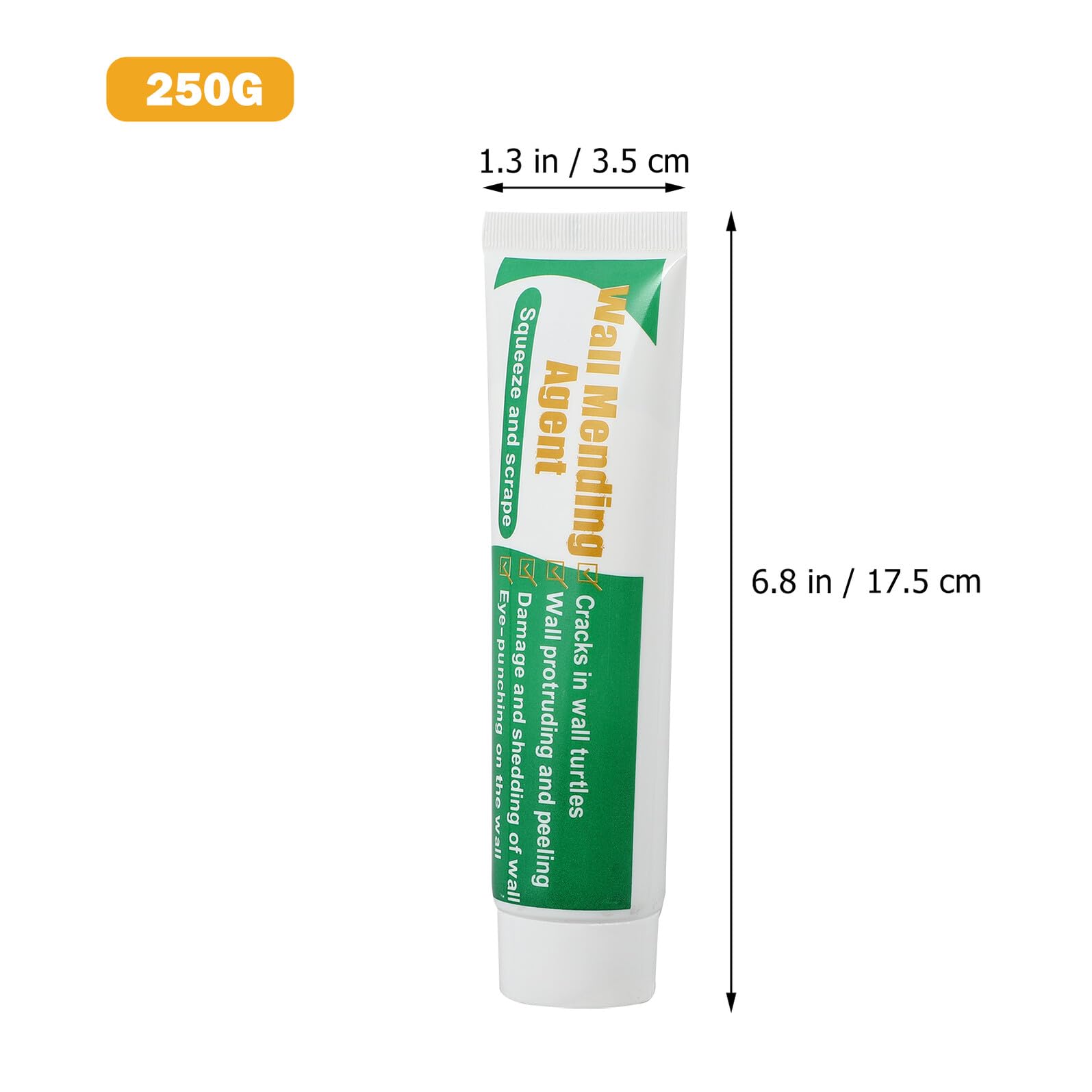 Kit Riparazione Pareti Verde 2 Set, Stucco per Crepe e Buchi | Spatola Inclusa, Pasta Plastica Riutilizzabile, per Superfici Spelate e Ritocchi Rapidi