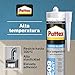 Pattex 1533675 SL 509 Alta Temperatura Sellador de silicona acética, sellador de...