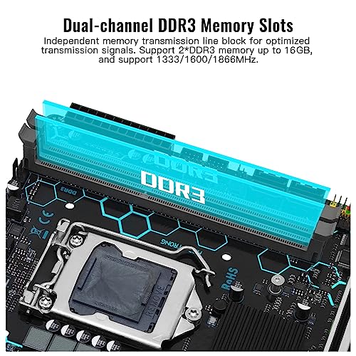 SHANGZHAOYUAN H97 STRONG Motherboard LGA 1150 for Intel 4th Gen Core i7/i5/i3/E3 Processor (Mini ITX, DDR3, PCIe 3.0 - Image 3