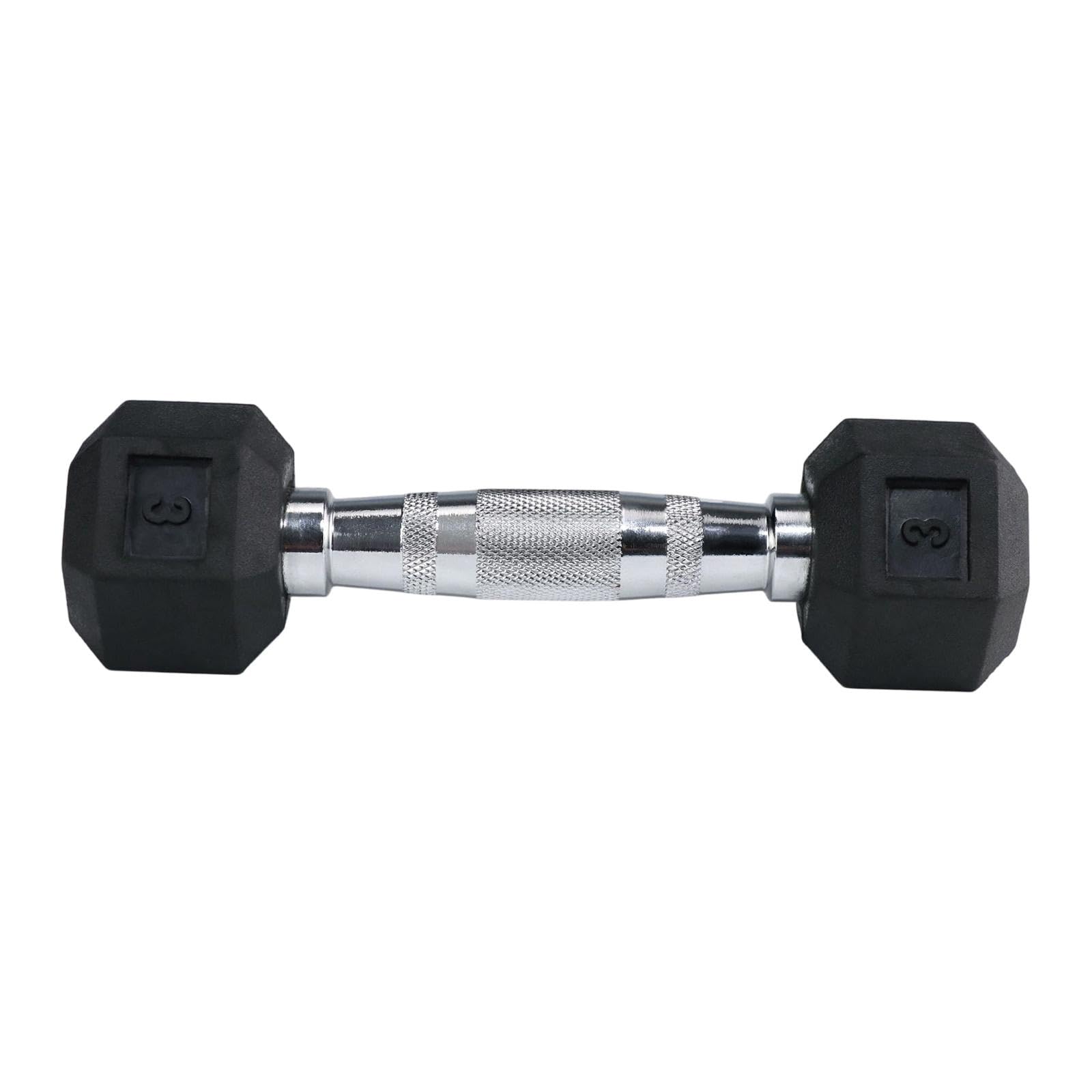 Manubrio Ottagonale Fitness per Donna Uomo Adulto in Gomma Ergonomico Antiscivolo per Allenamento Esercizio Muscolare Casa Palestra Ufficio Adatto