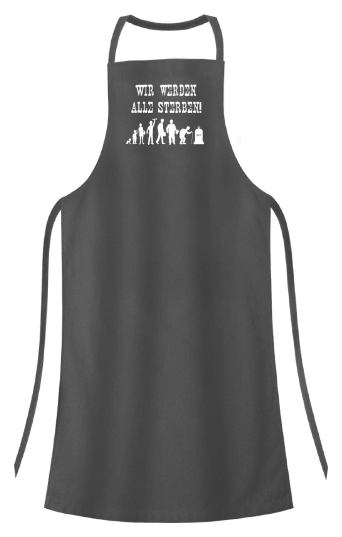 In termini generici, moriremo tutti! - Grembiule da barbecue di alta qualità. grigio One Size