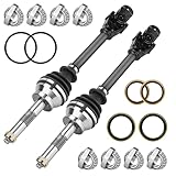Front Left & Right CV Axle Half Shaft with Wheel Bearing for Polaris Sportsman Scrambler 400 500 2x4 4x4 1995 1996 1997 1998 1999 2000 2001 2002 2003 2004 2005 2006 2007 2008 2009 1380063, 1380066