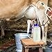 Yardwe Manual Milking Machine for Cows and Goats, Lightweight Handheld Cow Milker with Single Teat Pump and Vacuum Hand Pump, Easy to Clean