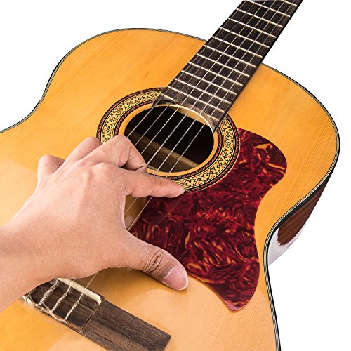 Canomo Pack Of 9 Self Adhesive Acoustic Guitar Pickguard Pick Guards Scratch Plate, Multi-Color And Shape #TOP5