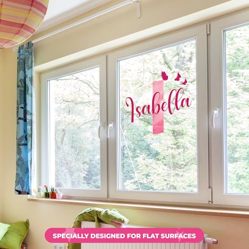Vinilo decorativo personalizado para pared habitación niña miniatura 6