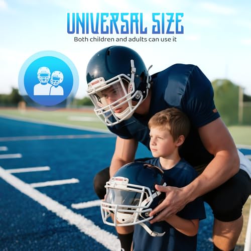 Image of Football Helmet Visor for Helmets, Impact-Resistant Eye Protection for Youth & Adult Football Players