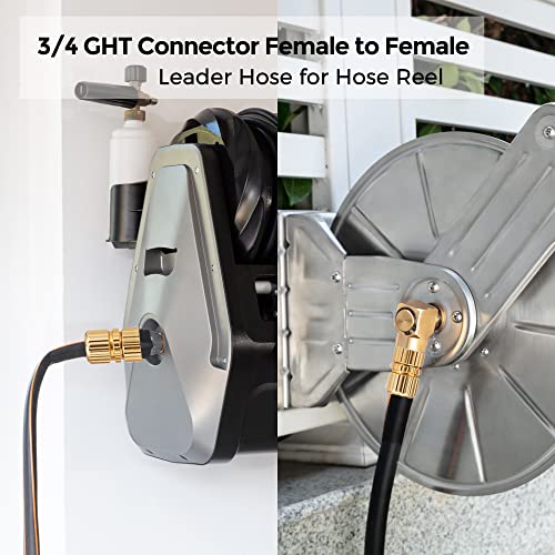 Giraffe Tools Leader Hose 5/8" X 6Ft, Custom Length, No Kink, Flexible, Leakproof Water Hose With Female To Female Fittings, 600 Burst Psi #TOP2