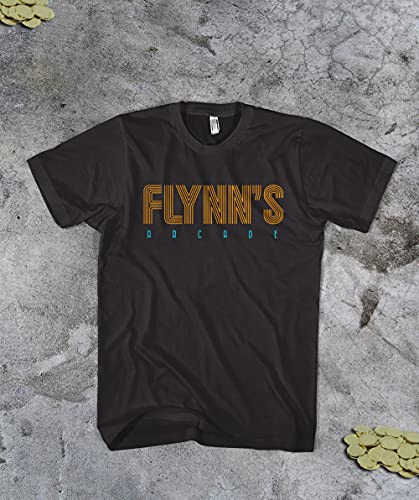 Tron Flynns Arcade Shirt 80s Sci Fi Movies Tshirt 1980s Movie Gifts Tron T Shirt Black2