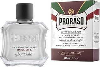 Sponsored Ad - Proraso Proraso After Shave Balm for Men, Nourishing for Coarse Beards, with Sandalwood and Shea Butter, 3....