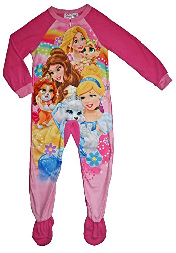 Disney Little Girls Princess Palace Pets Blanket Sleeper Pajama (XS (4/5))