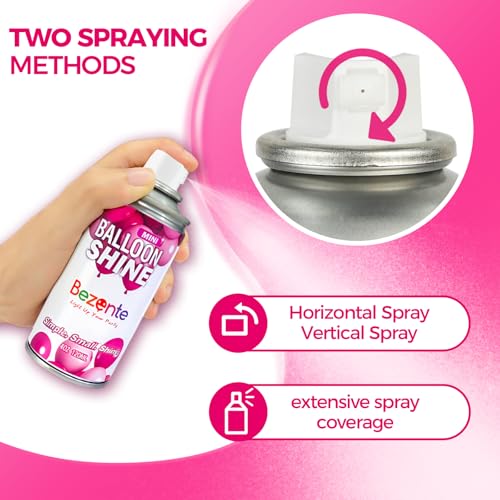 Image of Bezente Balloon Shine Spray - 4oz First-time User Friendly Long Lasting Antioxidant High Shine Balloon Spray, Waterproof, Fragrance-free for Small Party Decorations