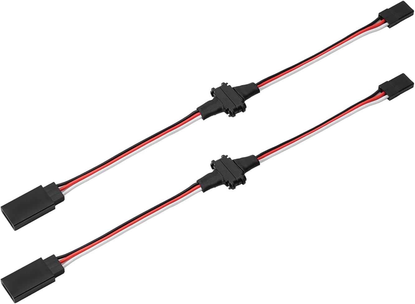 INJORA Magnetic Snap-on JR Extension Cable for RC Models, 2PCS (20cm)