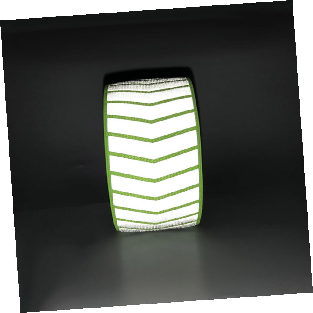 Abaodam Brazalete Reflectante Deporte Visibilidad Pulsera Noche Bandas Reflectoras Fluorescente Banda De Seguridad Brazaletes Cinturón De Correr Green