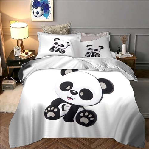 Linge de lit panda mignon pour décorer une chambre d'ado avec style et confort