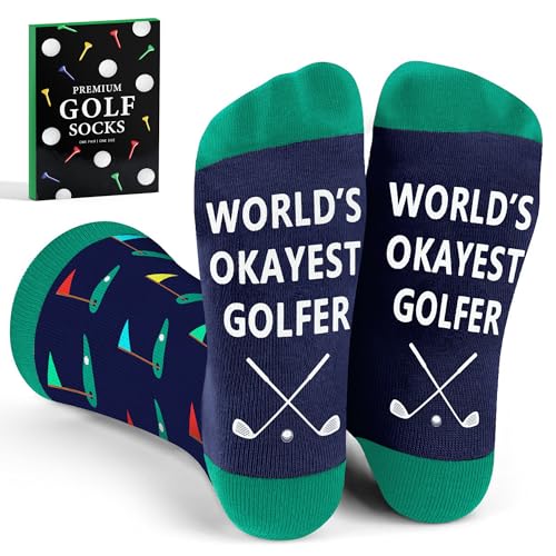 Golf Gifts For Men Funny Gifts for Golfers Unique Golf Socks for Golfers Cool Stocking Stuffers Christmas Gift for Dad and Funny Fathers Day Present for Men and Dads