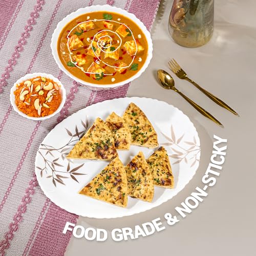 Image of Treo by Milton Opalware Aurelia Arashi Dinner Set of 27 | Serving for 6 | Microwave & Dishwasher Safe | Bone-Ash Free | Tempered Toughness | Plates & Bowls | Crockery Set for Dining & Gifting