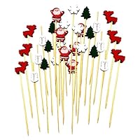 Brochettes De Cocktails De Noël,pics à Cocktails Aux Fruits De Noël