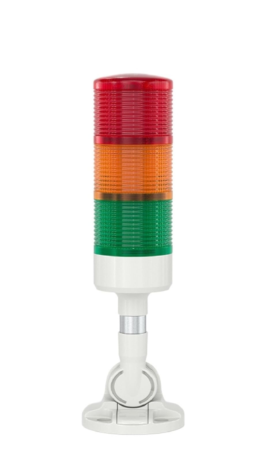 LED Stack Signal Tower Light 1-5 Layer Steady or Flash Warning Beacon with Buzzer 12V 24V 220V Type F Base(Clr-3L-Sound-220V)