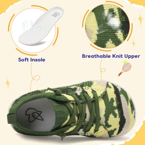 Image of LeIsfIt Toddler Shoes Girls Boys Wide Shoes Kids Zero Drop Minimalist Sneakers Barefoot Slip on Tennis Sneakers