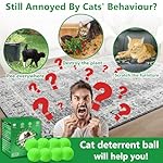 Wagg Cat Deterrent Outdoor, 10 Pack Natural Cat Deterrent Ball Outdoor Indoor Keep Cats Out of Yard Lawn Garden Prevent Scratch and Chew - Image 3