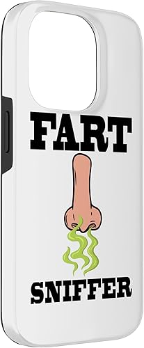Miniatura 3 de iPhone 14 Pro Fart Sniffer Shirt, camiseta de broma de papá bruto, extraño y divertido estuche de pedos