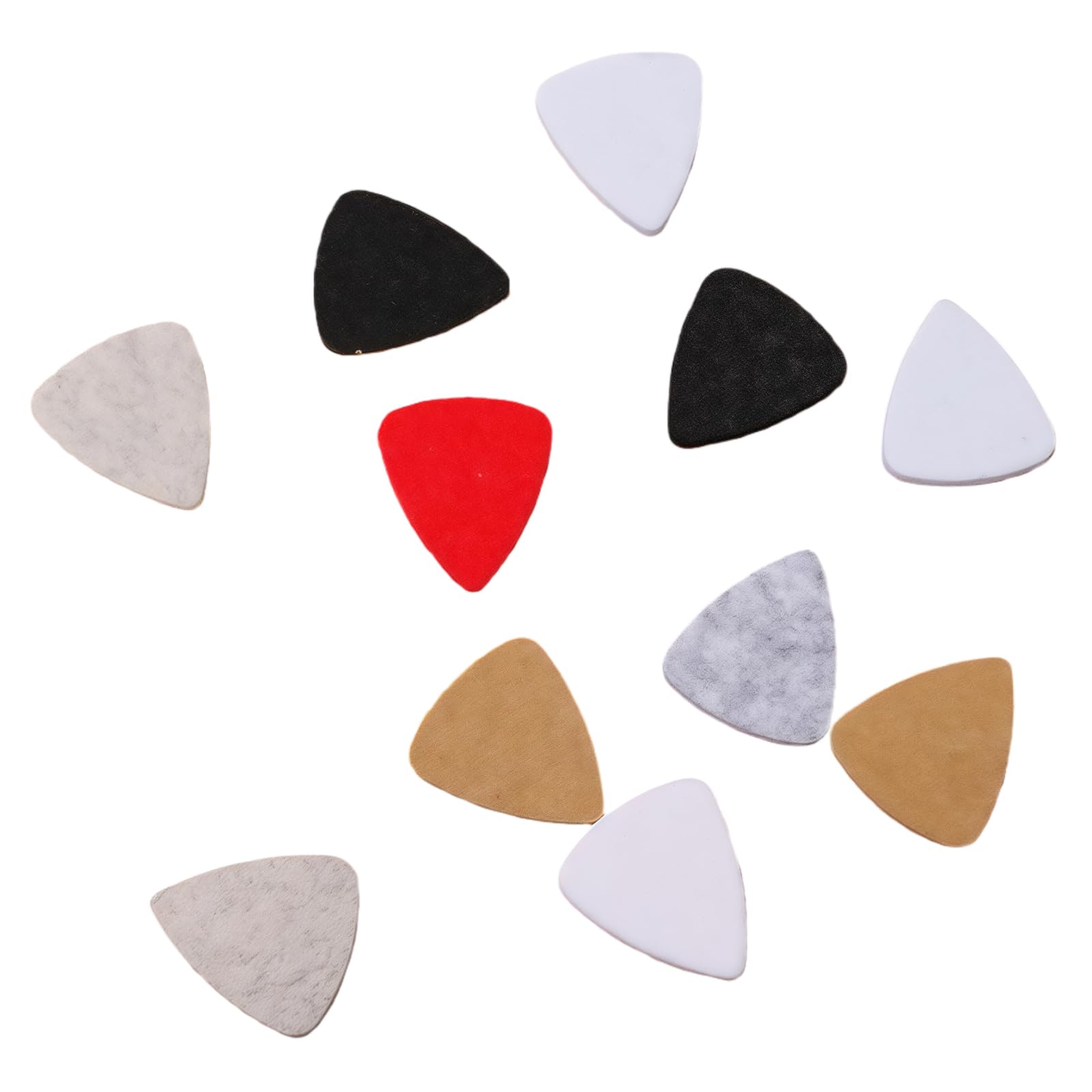 Genérico 10 piezas de púas de pulgar para guitarra de fieltro profesional