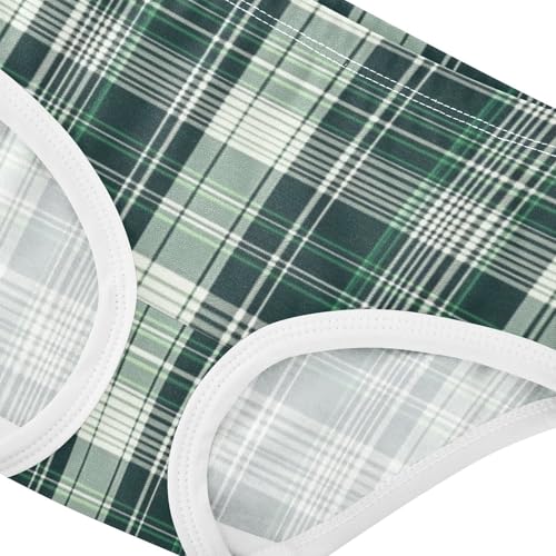 Girls' Triangle Panties Comfort Color for Young Girls Traditional Tartan Style for Textiles4