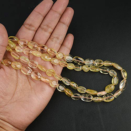 Image of Natural Oval Crystal Beads Mala Necklace Collection for Men & Women, Reiki Energized Gemstone Jewellery for Meditation, Mindful Living, Spiritual Decor & Everyday Fashion Styling