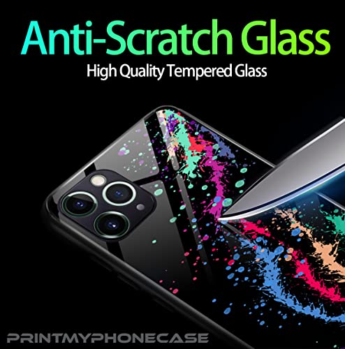 PrintMyPhoneCase Personalised Case for iPhone 11, Slim Anti Scratch Glass panel with shockproof TPU Rims | Glow in the Dark Case | Custom Phone Case-Basketball-2 - Image 5