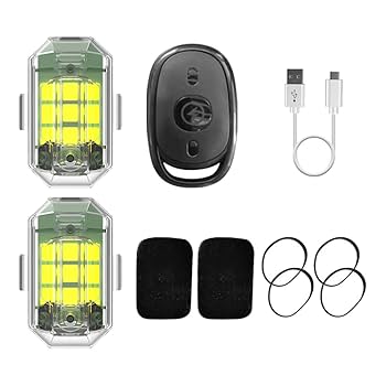 Amazon | 7色リモコン付き LEDストロボライトバイク ストロボ