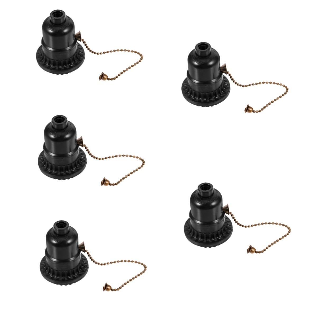 OSALADI 5stücke Pull Chain Lamp Socket Mit Schalter Für Led-leuchten Robuste Lampenfassung Für Tisch Und Stehlampen Für Diy-projekte Und Haushaltsbeleuchtung Halbgewinde
