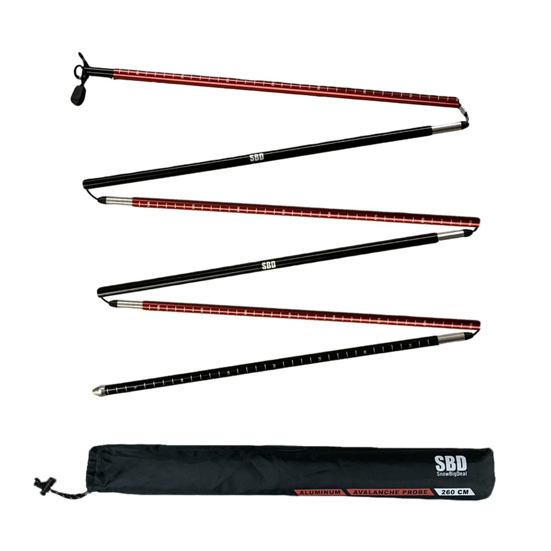 Avalanche Rescue Bundle BCA Tracker S Avalanche Beacon, sonde d'avalanche 260 cm, pelle de sauvetage avec scie